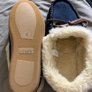 NEW Navy blue J.Crew slippers